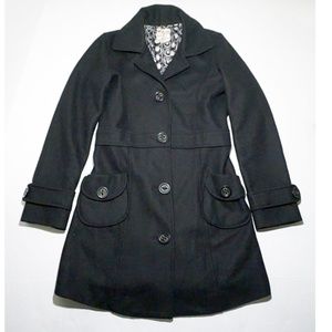 Tulle Anthropologie Wool Peacoat